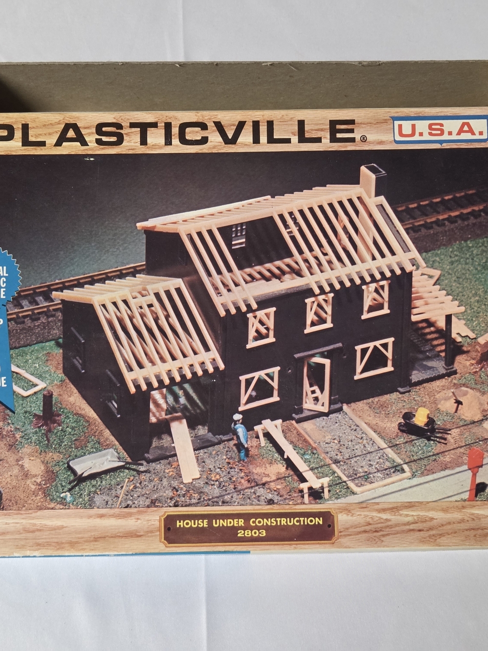 Vintage Plasticville HO Scale House Under Construction Model 2803-149